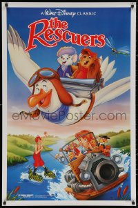 5h1070 RESCUERS 1sh R1989 Disney mouse mystery adventure cartoon from depths of Devil's Bayou!