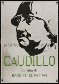 5h0125 CAUDILLO Spanish 1977 Leader, Francisco Franco Spanish Civil War, great close-up art!