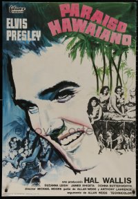 5h0149 PARADISE - HAWAIIAN STYLE Spanish 1966 Elvis Presley with sexy tropical babes, ultra rare!