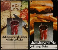 5h0653 COCA-COLA group of 5 advertising posters 1980s from Maryland Cup Corporation promotion!
