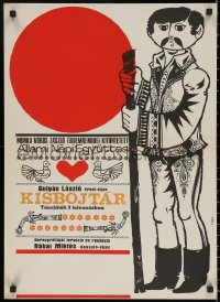 5h0347 KISBOJTAR 19x27 Hungarian stage poster 1967 art of a man with a staff by Mayer!