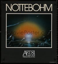 5h0521 NOTTEBOHM 24x27 museum/art exhibition 1981 great, wild sci-fi like art by Andreas Nottebohm!