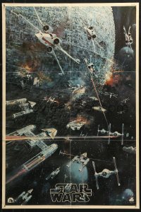 5h0335 STAR WARS 22x33 music poster 1977 George Lucas classic, John Berkey artwork, soundtrack!