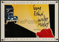 5h0651 WALTER MOSLEY 19x26 advertising poster 1997 promo for Gone Fishin', Laurie Williams art!