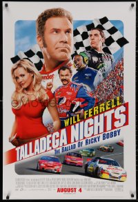 5h1145 TALLADEGA NIGHTS THE BALLAD OF RICKY BOBBY advance DS 1sh 2006 Will Ferrell, unrated design!