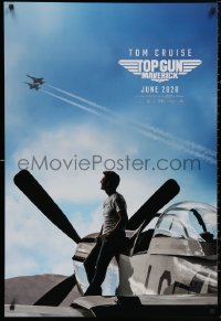 5h1161 TOP GUN: MAVERICK teaser DS 1sh 2020 Naval aviator Tom Cruise in title role on P-51 Mustang!