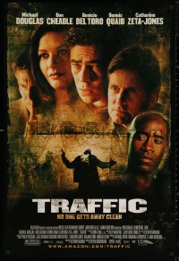 5h1171 TRAFFIC DS 1sh 2000 directed by Steven Soderbergh, Benicio Del Toro, drug smuggling!