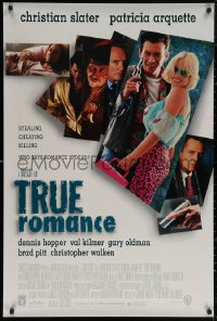 5h1175 TRUE ROMANCE DS 1sh 1993 Christian Slater, Patricia Arquette, by Quentin Tarantino!