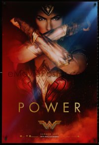 5h1195 WONDER WOMAN teaser DS 1sh 2017 sexiest Gal Gadot in title role/Diana Prince, Power!