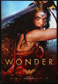 5h0553 WONDER WOMAN group of 3 mini posters 2017 sexiest Gal Gadot in title role & as Diana Prince!