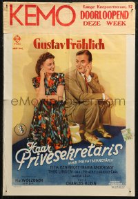 5j0133 IHR PRIVATSEKRETAR Belgian 1940s completely different art of Gustav Frolich and Benkhoff!