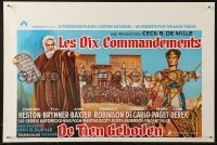 5j0145 TEN COMMANDMENTS Belgian R1970s Cecil B. DeMille classic starring Charlton Heston & Brynner!