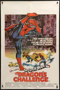 5j0024 SPIDER-MAN: THE DRAGON'S CHALLENGE English double crown 1980 Spidey by Graves, ultra rare!