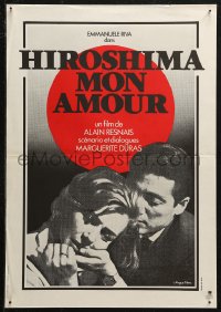 5j0355 HIROSHIMA MON AMOUR French 16x23 R1970s Alain Resnais, different close-up with Wall art!