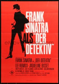 5j0030 DETECTIVE German 17x23 1968 Frank Sinatra as gritty New York City cop, completely different!