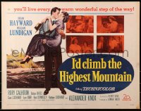 5j0912 I'D CLIMB THE HIGHEST MOUNTAIN 1/2sh 1951 Susan Hayward, William Lundigan & Rory Calhoun!
