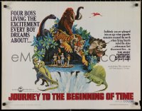 5j0919 JOURNEY TO THE BEGINNING OF TIME 1/2sh 1966 four boys live their dream of fighting dinosaurs!