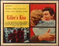 5j0921 KILLER'S KISS 1/2sh 1955 early Stanley Kubrick noir set in New York's Clip Joint Jungle!