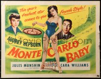 5j0934 MONTE CARLO BABY 1/2sh 1953 Nous irons a Monte Carlo, Audrey Hepburn, sexy French girl!