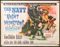 5j0936 NAVY VS THE NIGHT MONSTERS 1/2sh 1966 horror art of sexy Mamie Van Doren, ultra rare!