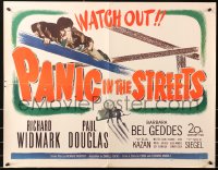 5j0948 PANIC IN THE STREETS 1/2sh 1950 Richard Widmark, Jack Palance, Elia Kazan film noir!