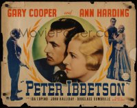 5j0949 PETER IBBETSON style A 1/2sh 1935 romantic close-up Gary Cooper & Ann Harding, ultra rare!