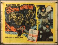 5j0951 QUATERMASS XPERIMENT 1/2sh 1956 Val Guest, Hammer, Brian Donlevy, different art by Peris!