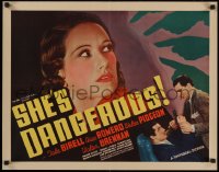 5j0959 SHE'S DANGEROUS 1/2sh 1936 accusing fingers pointed at undercover detective Tala Birell!