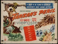 5j0975 TARZAN'S PERIL style A 1/2sh 1951 Lex Barker in the title role, it had to be filmed in Africa!