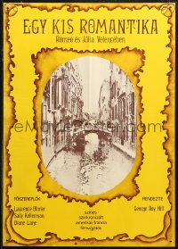 5j0105 LITTLE ROMANCE Hungarian 17x23 1982 George Roy Hill's story of young lovers & man who helps them!