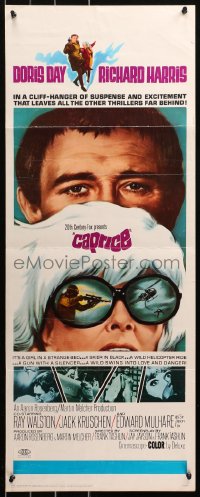 5j0541 CAPRICE insert 1967 great images of pretty Doris Day, Richard Harris, spy comedy!