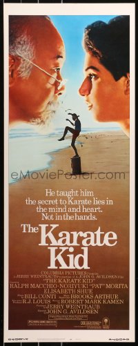 5j0580 KARATE KID insert 1984 Pat Morita, Ralph Macchio, teen martial arts classic!