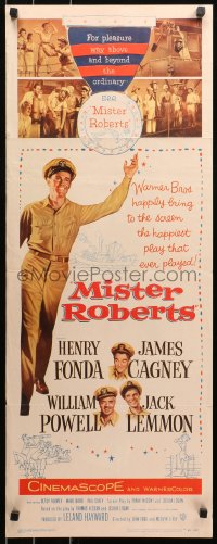 5j0600 MISTER ROBERTS insert 1955 Henry Fonda, James Cagney, William Powell, Jack Lemmon, John Ford