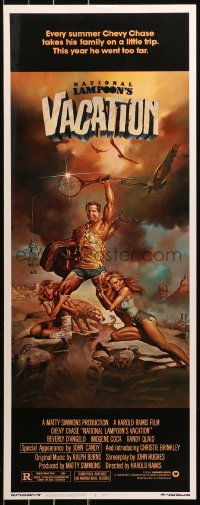 5j0601 NATIONAL LAMPOON'S VACATION insert 1983 Chevy Chase, Brinkley & D'Angelo by Vallejo, rare!