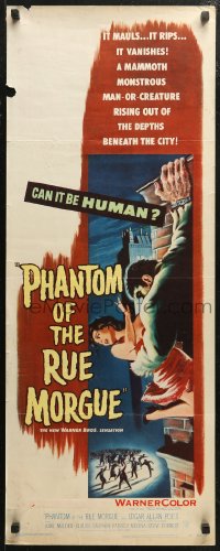 5j0611 PHANTOM OF THE RUE MORGUE 3D insert 1954 art of the mammoth monstrous man & sexy girl in peril!