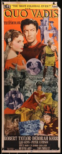 5j0617 QUO VADIS insert 1951 Robert Taylor, sexy Deborah Kerr & Peter Ustinov in Ancient Rome!