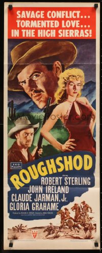 5j0627 ROUGHSHOD insert 1949 super sleazy Gloria Grahame isn't good enough to marry!
