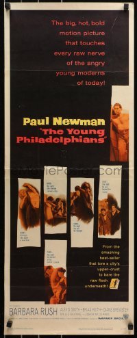 5j0674 YOUNG PHILADELPHIANS insert 1959 rich lawyer Paul Newman defends friend from murder charges!
