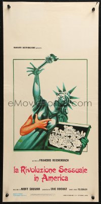 5j0737 SEX O'CLOCK USA Italian locandina 1979 artwork of sexy Statue of Liberty!