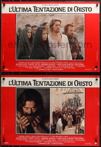 5j0779 LAST TEMPTATION OF CHRIST group of 8 Italian 19x26 pbustas 1988 Scorsese, Dafoe as Jesus!