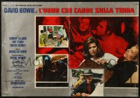 5j0820 MAN WHO FELL TO EARTH Italian 18x26 pbusta 1976 alien David Bowie, Nicolas Roeg!