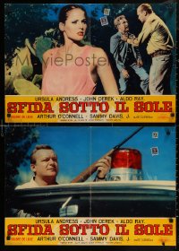 5j0799 NIGHTMARE IN THE SUN group of 6 Italian 18x26 pbustas 1964 sexy Ursula Andress & John Derek!