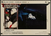 5j0822 NOSFERATU THE VAMPYRE Italian 18x26 pbusta 1979 vampire Klaus Kinski in coffin, Werner Herzog!