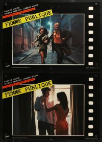 5j0783 PUBLIC WOMAN group of 8 Italian 18x26 pbustas 1984 Zulawski's La Femme Publique, Kaprisky!