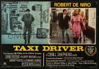 5j0824 TAXI DRIVER Italian 18x26 pbusta 1976 Robert De Niro walking alone & w/ Shepherd, Scorsese!