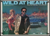 5j0002 WILD AT HEART Romanian 1990 David Lynch, Nicolas Cage & Laura Dern, different!