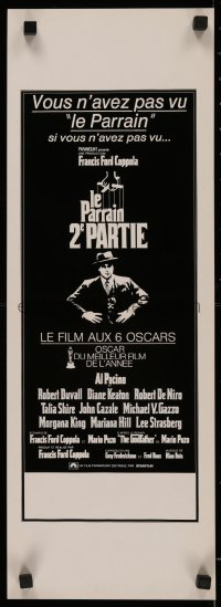 5j0025 GODFATHER PART II Swiss 1975 Francis Ford Coppola classic crime sequel, French language!