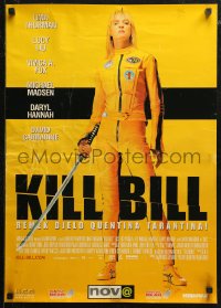 5j1111 KILL BILL: VOL. 1 Yugoslavian 19x27 2003 Quentin Tarantino, full-length Uma Thurman with katana!