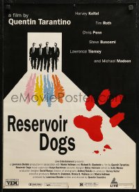5j1162 RESERVOIR DOGS Yugoslavian 18x25 1992 Tarantino classic, Keitel, Buscemi, Madsen & Tim Roth!