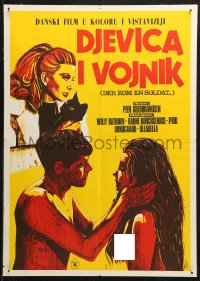 5j1171 SCANDAL IN DENMARK Yugoslavian 20x27 1969 fantasy sexploitation!